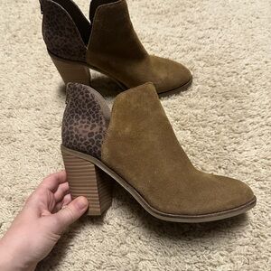 Dolce Vita Suede Heeled Ankle Boots